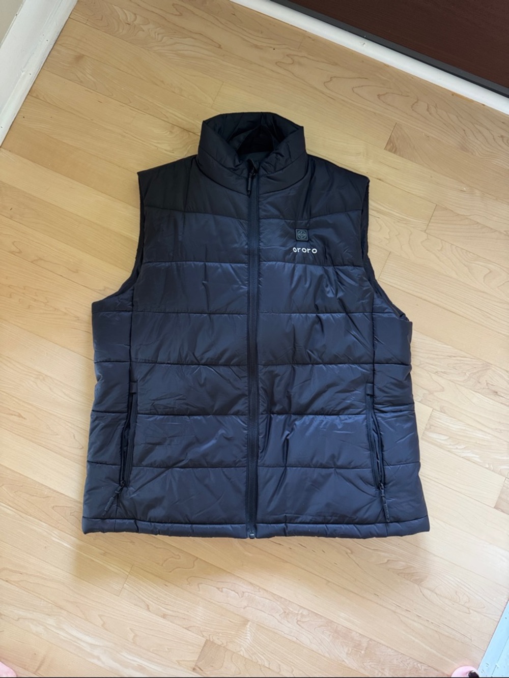 Ororo Men's Black Quilted Heated Vest
